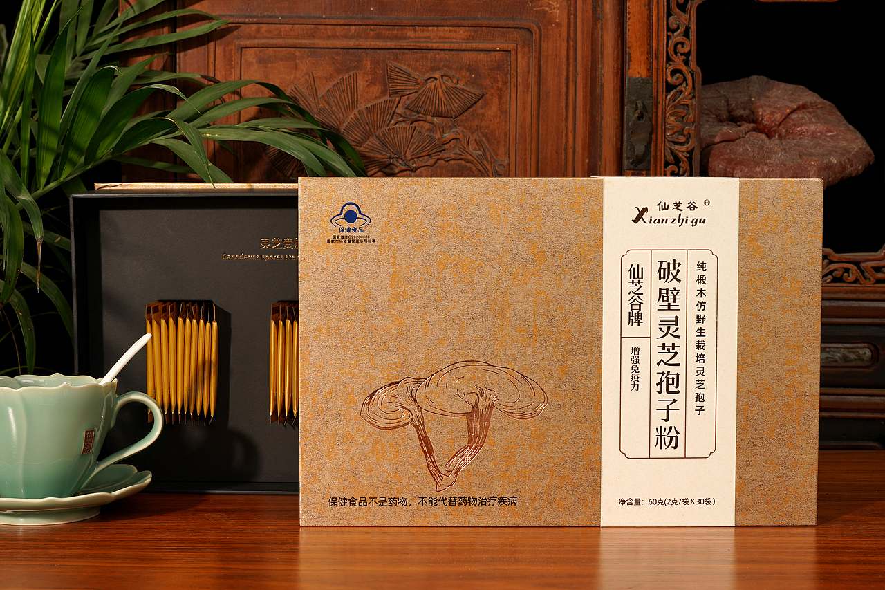 产品摄影|灵芝粉系列产品图