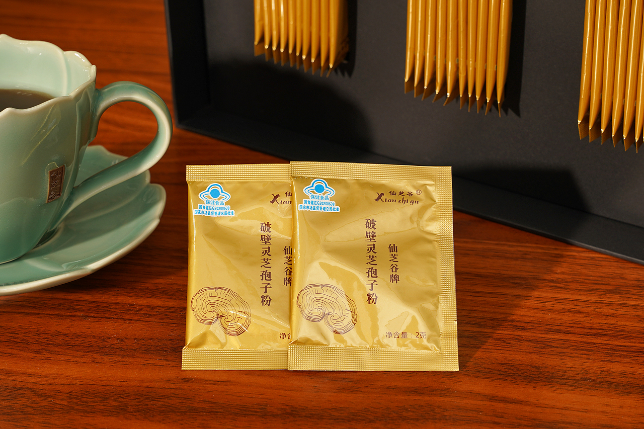 产品摄影|灵芝粉系列产品图