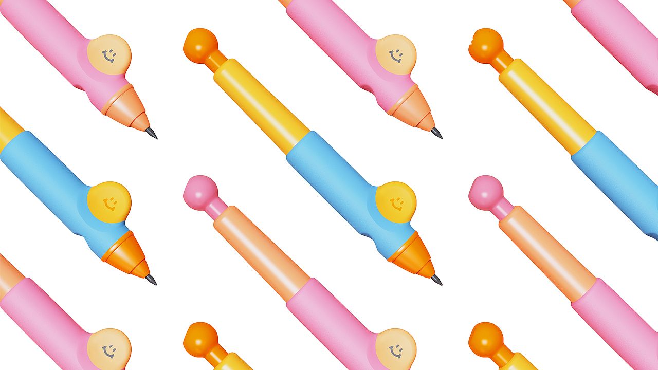 一撇一捺都是成长丨美乐童年「小握」正姿笔（图ZMzc4MTIxMDE2） - 生活用品 - 站酷设计师明锐设计公司原创素材 - 站酷ZCOOL