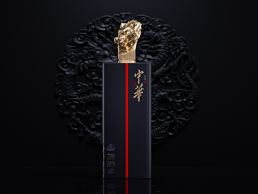 中华龙年生肖酒概念设计