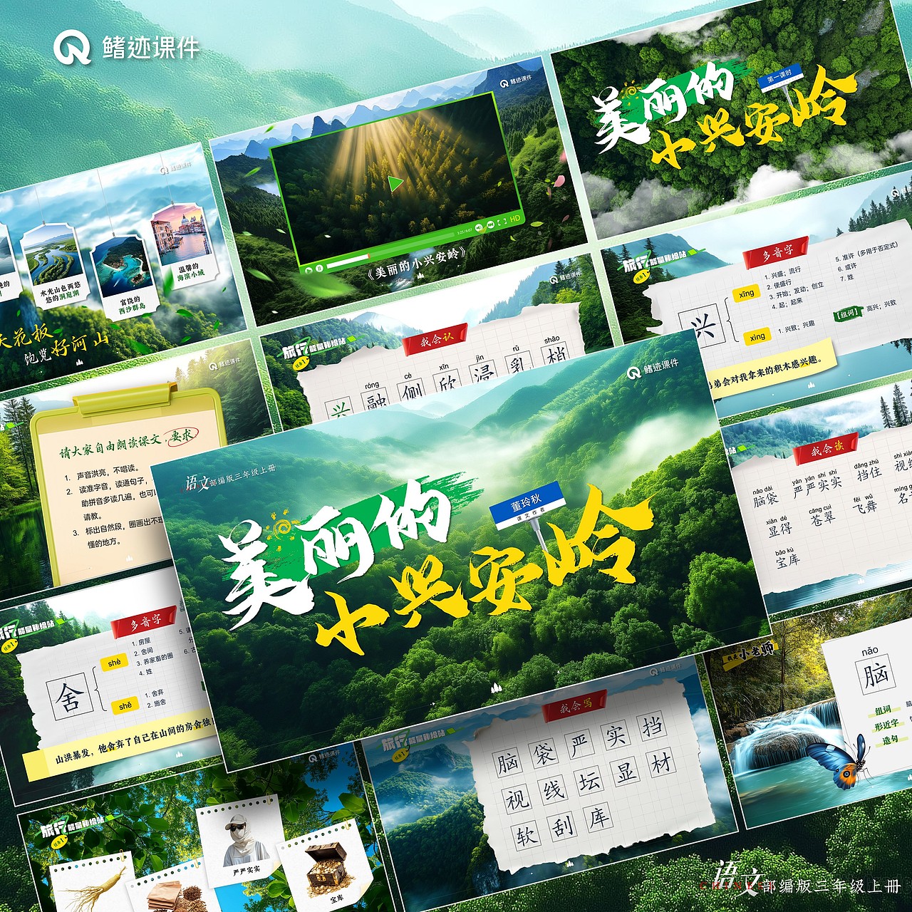 小学语文《美丽的小兴安岭》公开课课件