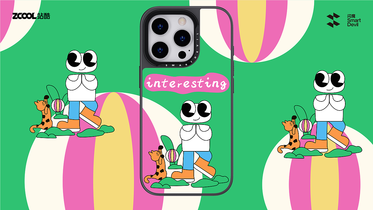 闪魔手机壳（图ZMzc4MTQwOTU2） - 商业插画 - 站酷设计师秋天_Q原创素材 - 站酷ZCOOL