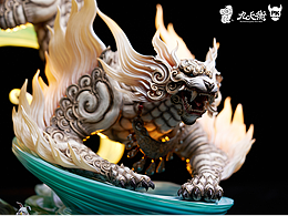 作品赏析 筋兜云&PKking 九天衡 西宫·白虎 收藏雕像