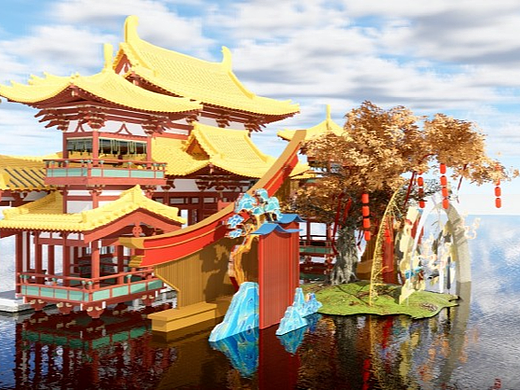 国风美陈建筑如何做得出彩？