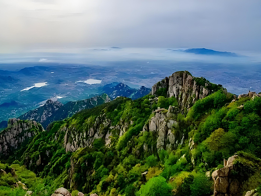 五岳之首泰山的壮丽景观