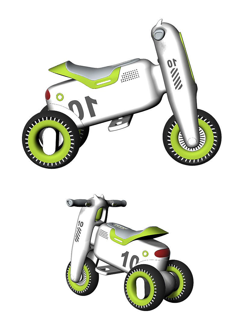 品创学员建模作品-泡泡机车