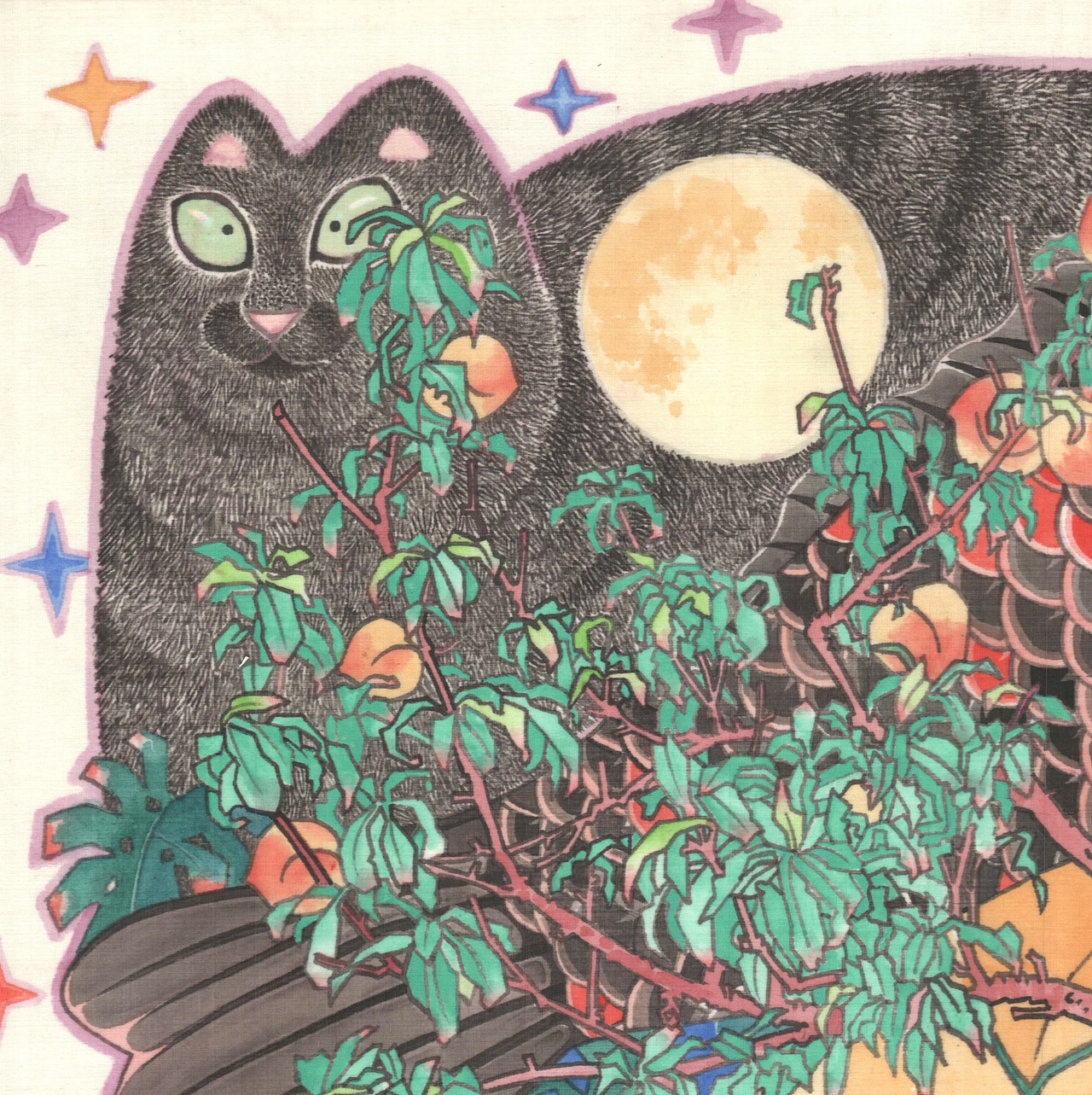 灌木丛里有梭梭声，你猜是只野猫路过。