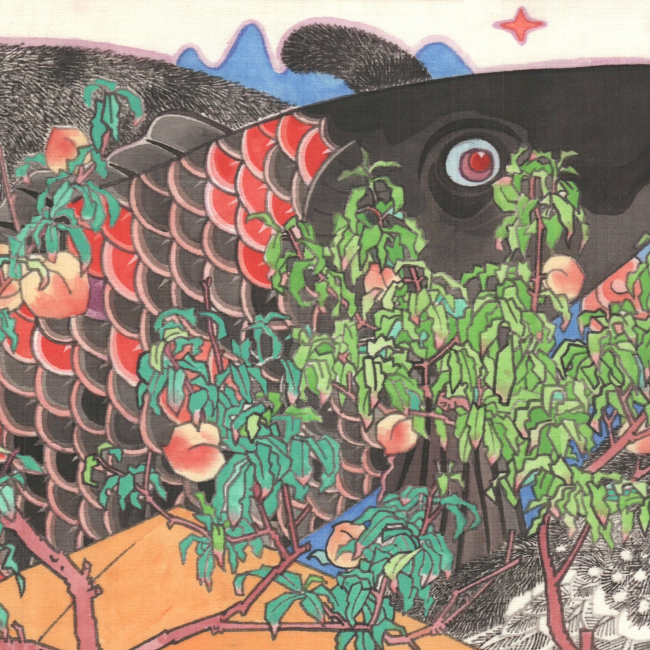 小溪里有好多鱼，你小试身手，又是空军。