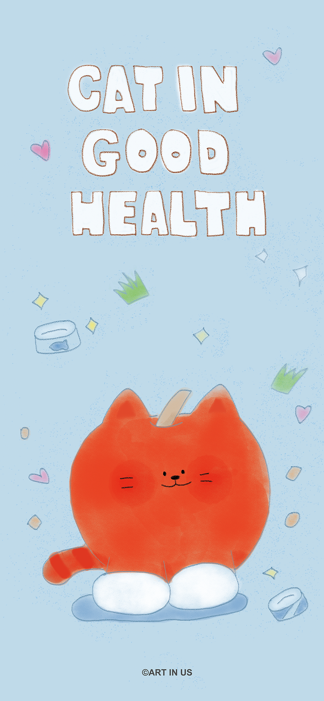 Cat in good health（图ZMzc4MTk5NTM2） - 商业插画 - 站酷设计师山兔小小原创素材 - 站酷ZCOOL