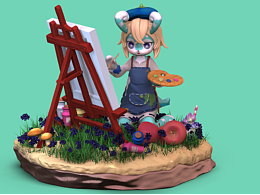 海沫与流红的绘