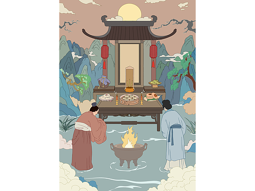 下元节水官解厄祭祖消灾