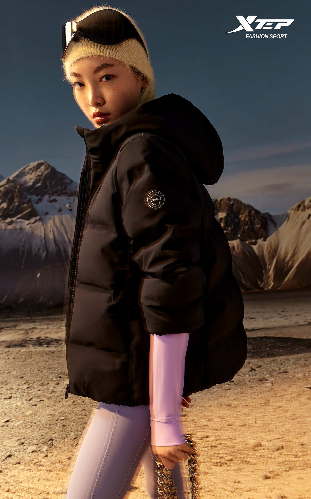 为特步拍摄的羽绒系列形象大片 |商业拍摄