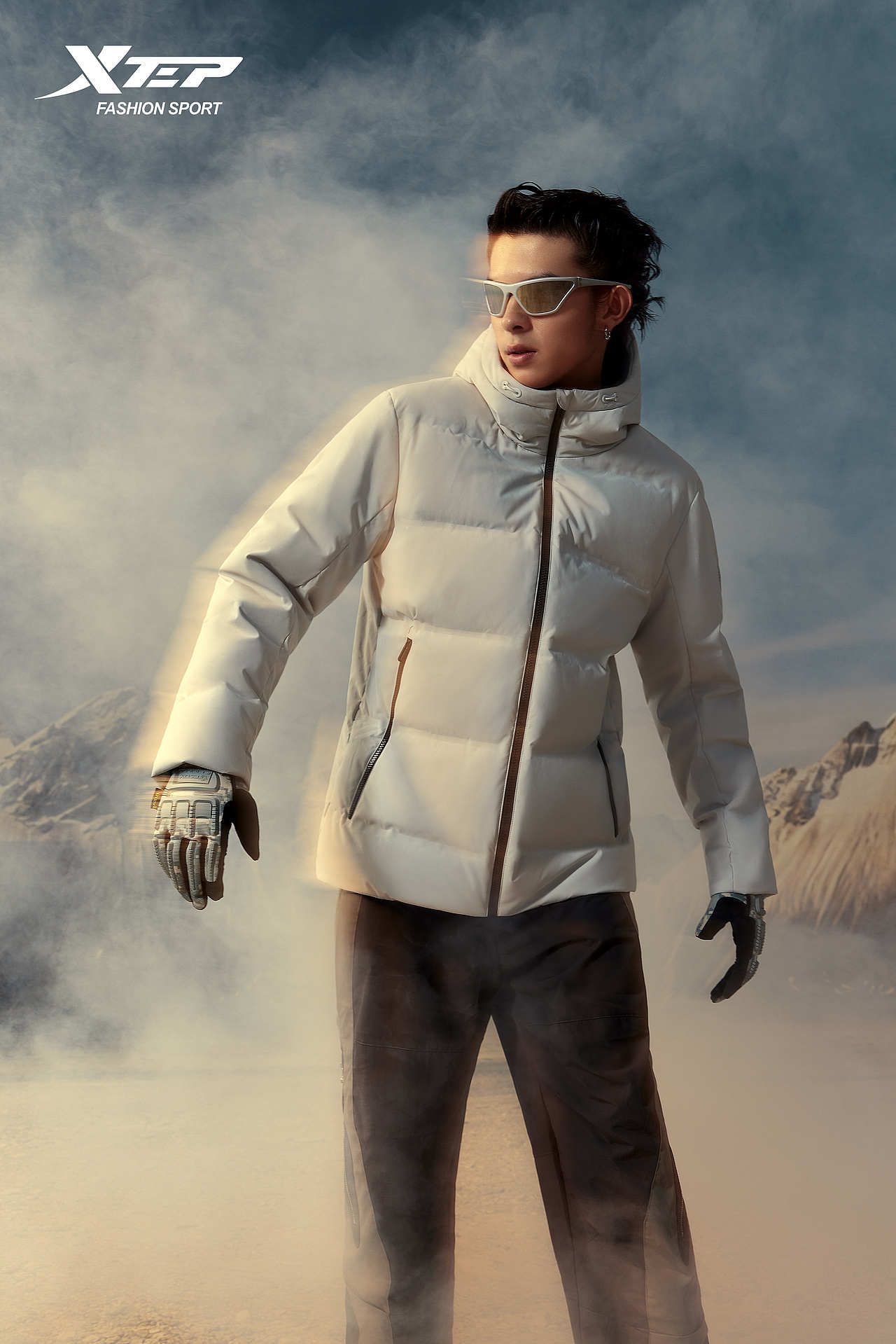 为特步拍摄的羽绒系列形象大片 |商业拍摄