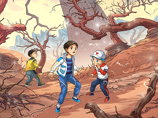 “外星弟弟”系列图书插画