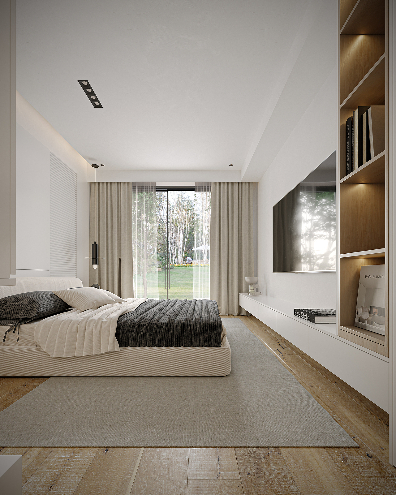 白色空间客餐厅卧室效果图表现（图ZMzc4MjY0MDIw） - 家装设计 - 站酷设计师赤焰追风原创素材 - 站酷ZCOOL