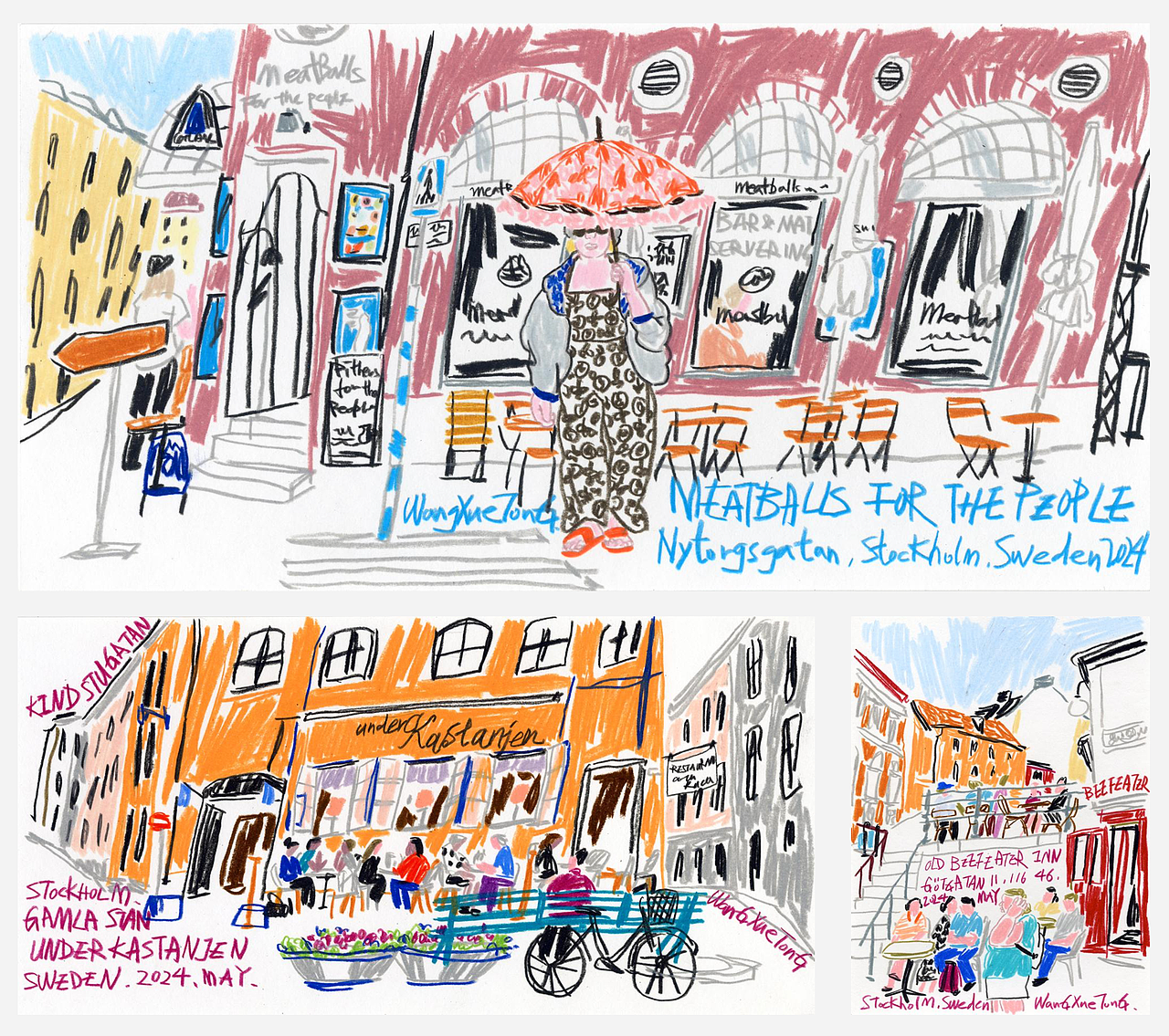 Stockholm Drawings(图ZMzc4MjY1NjQ0) - 艺术插画 - 站酷设计师王雪曈Tong原创素材 - 站酷ZCOOL