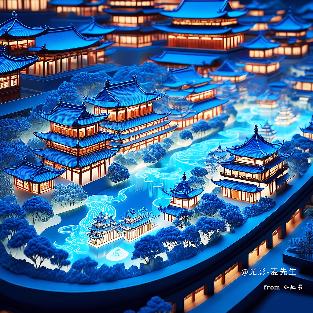 大唐夜宴图沙盘