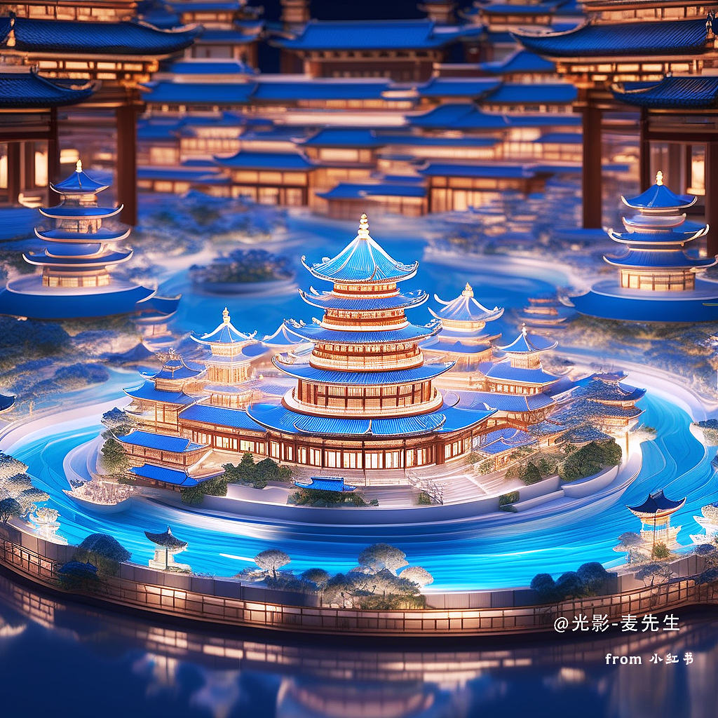 大唐夜宴图沙盘