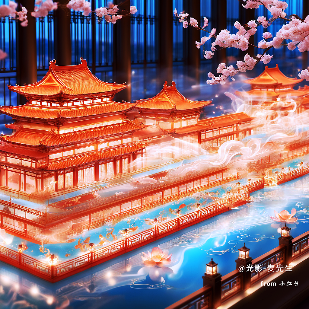 大唐夜宴图沙盘