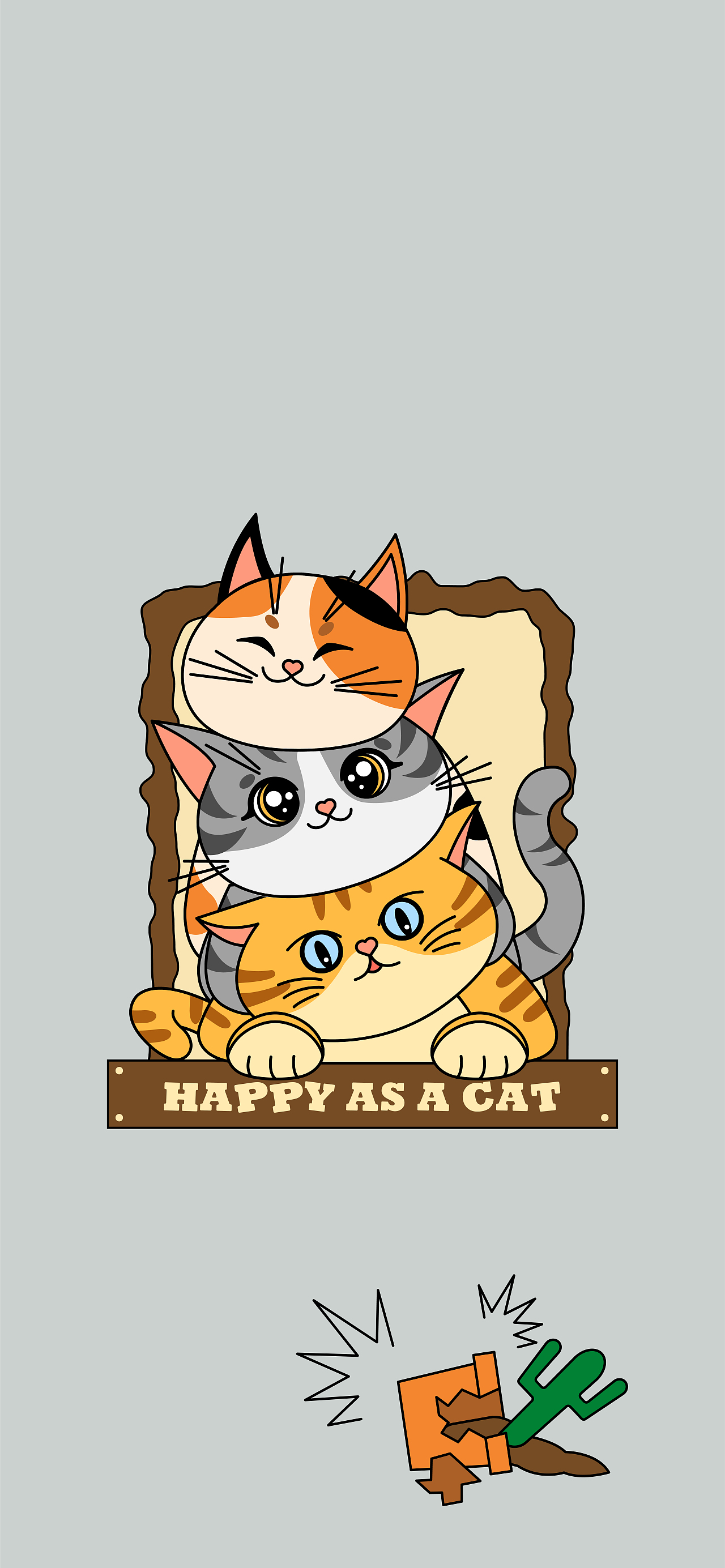 原创猫咪壁纸 | 像猫一样快乐
