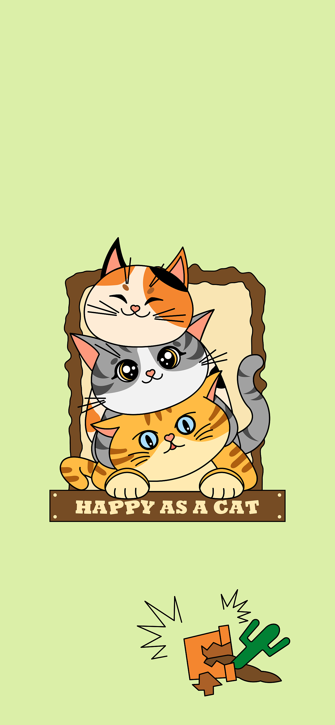 原创猫咪壁纸 | 像猫一样快乐