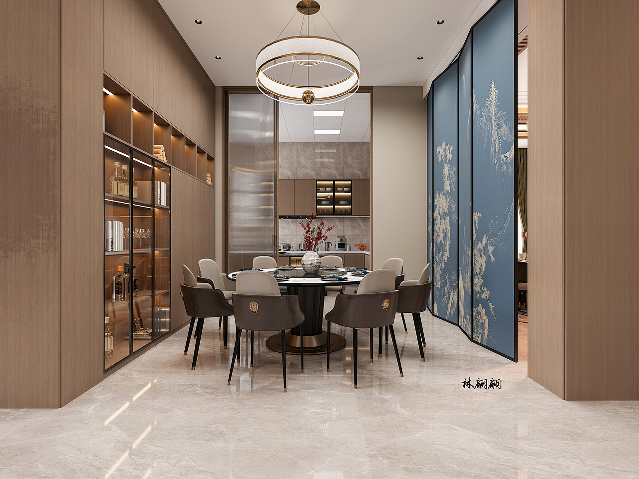 新中式别墅分享|东方摩登，雅韵悠长