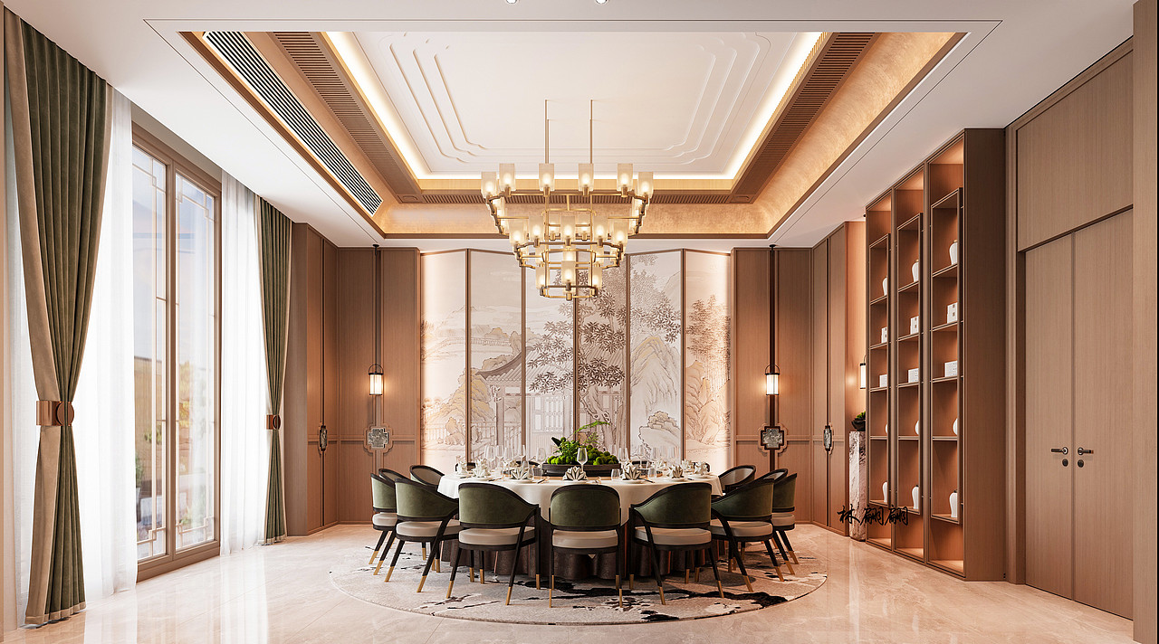 新中式别墅分享|东方摩登，雅韵悠长
