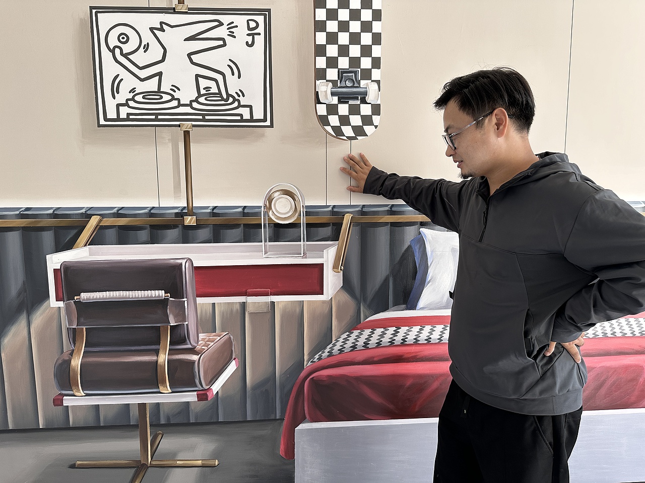 山东济南章丘百脉悦府豪宅3D样板间彩绘作品拍照打卡啦（图ZMzc4Mjk0MjMy） - 绘画 - 站酷设计师郑州月宫手绘原创素材 - 站酷ZCOOL