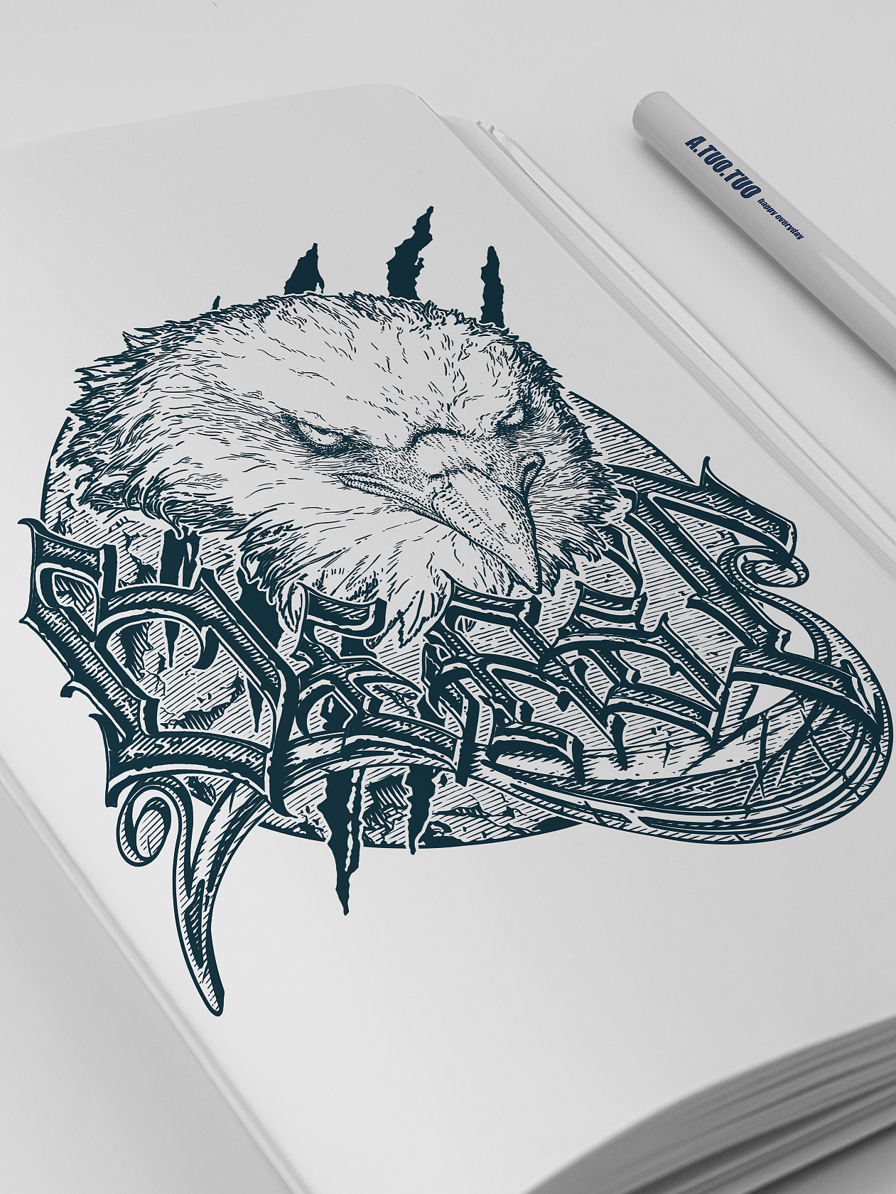 画个鹰（图ZMzc4Mjk0Mzgw） - 新锐潮流插画 - 站酷设计师啊拓拓拓原创素材 - 站酷ZCOOL