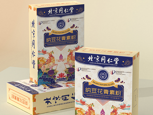 【北京同仁堂】纳豆花青素粉包装设计