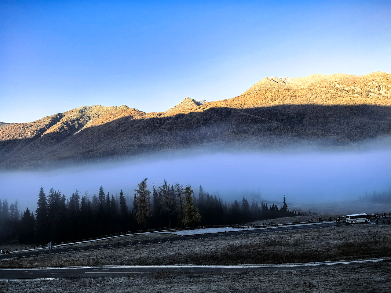 喀纳斯河流、湖泊、森林美景