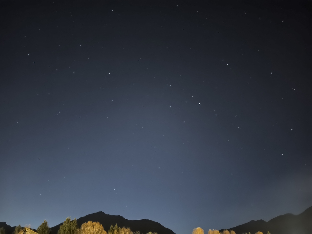 禾木山林风光和夜景