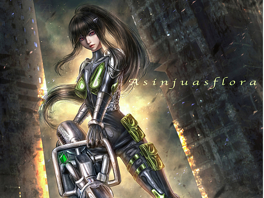 怪兽8号-亚白米娜 同人插画（欧美风厚涂）