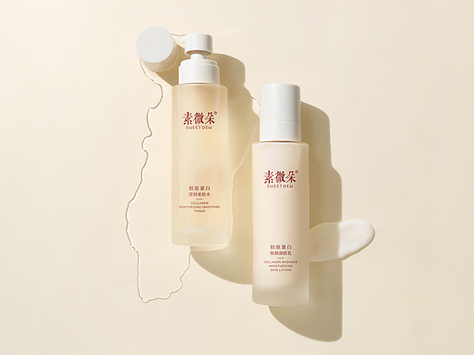 胖迪视觉 X 护肤品静物拍摄分享* 水乳套装场景图实拍 