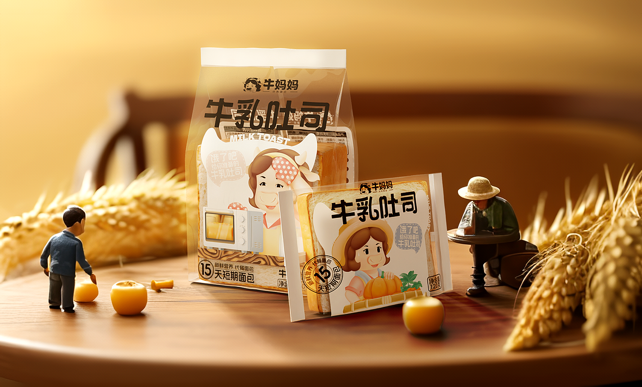 牛妈妈面包品牌全套设计（图ZMzc4MzE4ODQw） - 包装 - 站酷设计师楠大人搞设计原创素材 - 站酷ZCOOL