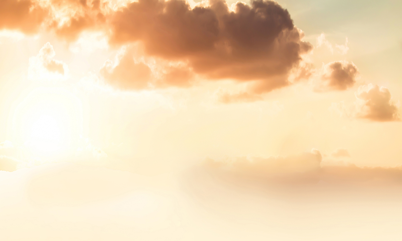 夕阳天空唯美摄影图