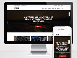 (自适应手机版)响应式五金外贸英文网站模板