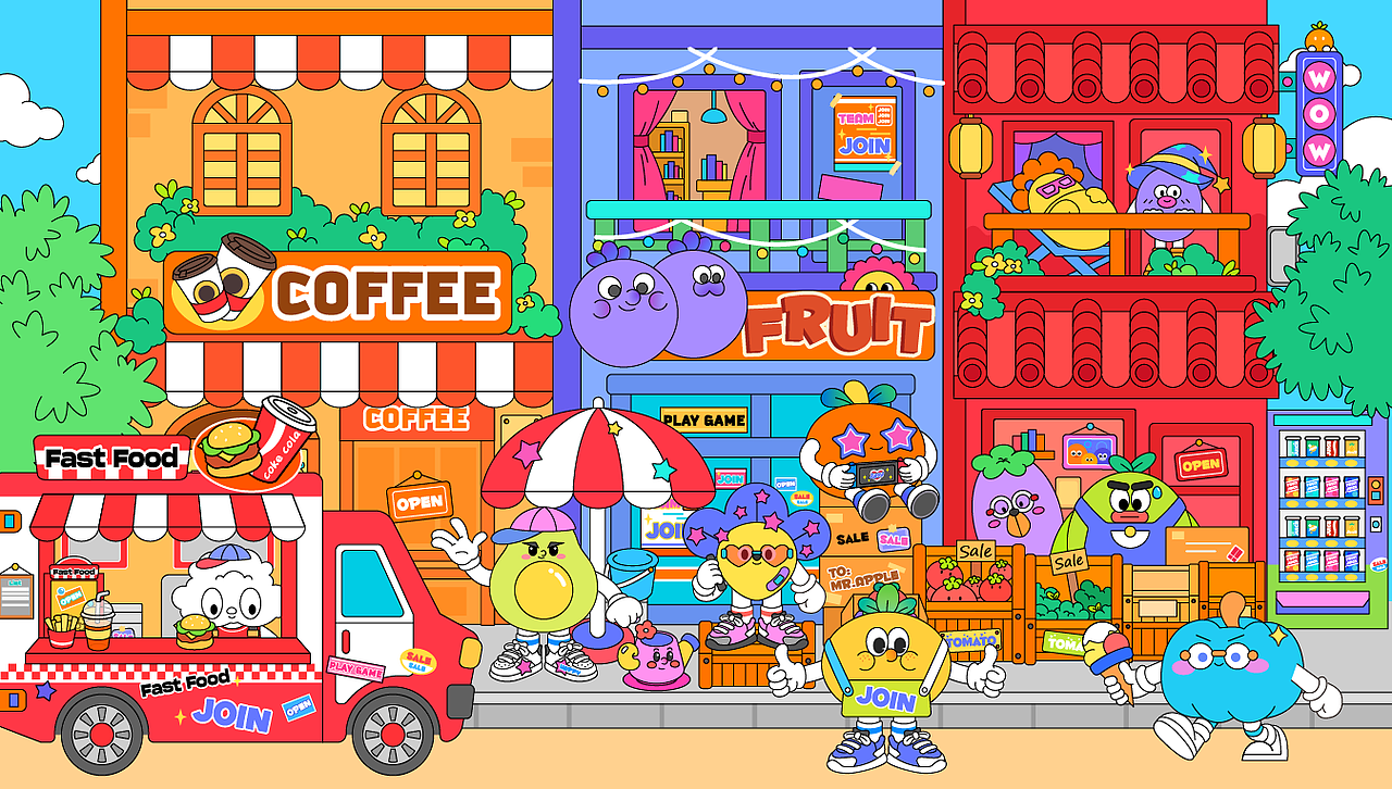 蔬菜街（图ZMzc4MzMxNDYw） - 创作习作 - 站酷设计师仓鼠子子原创素材 - 站酷ZCOOL