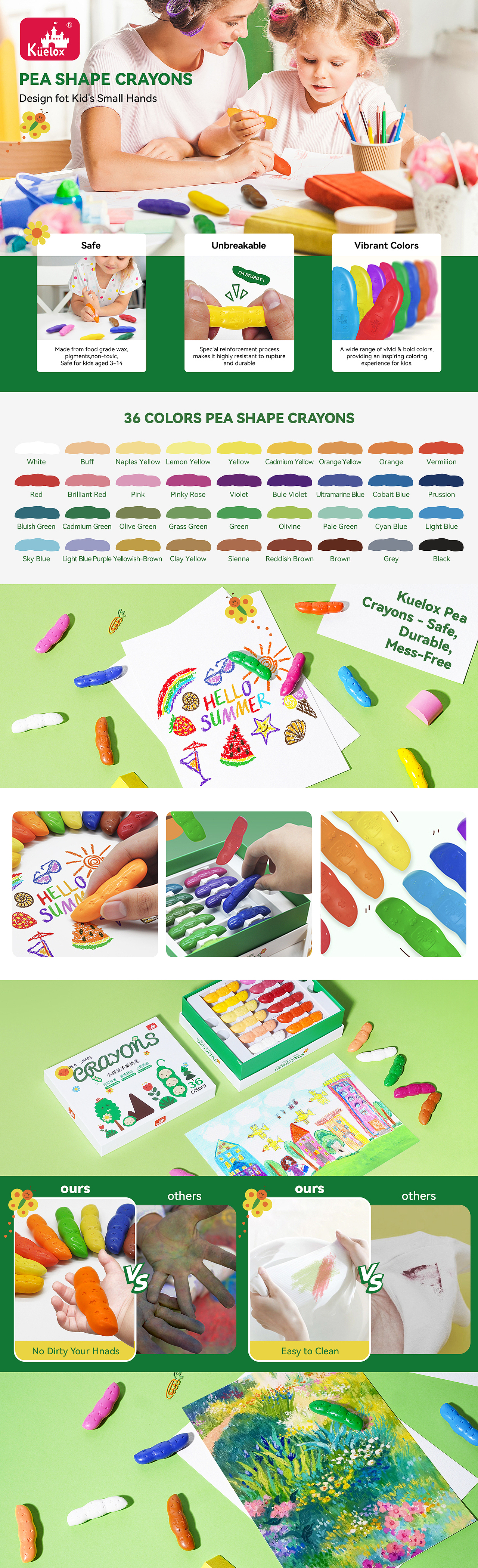 跨境电商 - 亚马逊儿童不脏手蜡笔拍摄设计（图ZMzc4MzM2OTQw） - 电商 - 站酷设计师YipGaJam原创素材 - 站酷ZCOOL