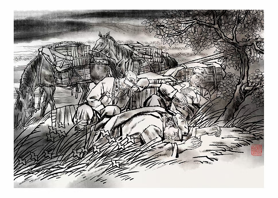 国家银行汝城旧址陈列馆-展馆画、层板画、博物馆（图ZMzc4MzQ2NTg4） - 绘画 - 站酷设计师杨越绘画原创素材 - 站酷ZCOOL