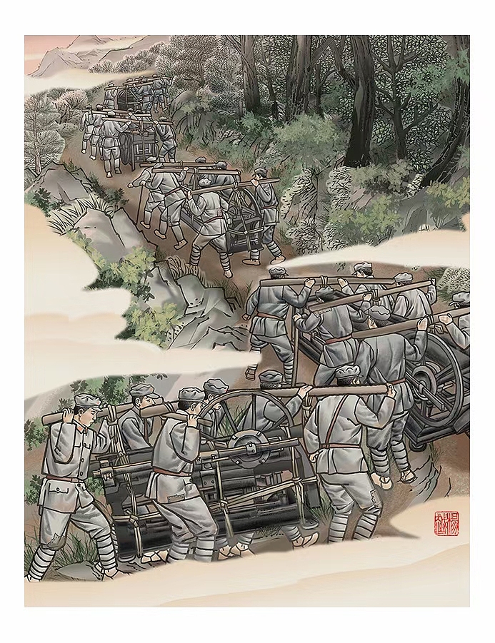 国家银行汝城旧址陈列馆-展馆画、层板画、博物馆（图ZMzc4MzQ2NTk2） - 绘画 - 站酷设计师杨越绘画原创素材 - 站酷ZCOOL