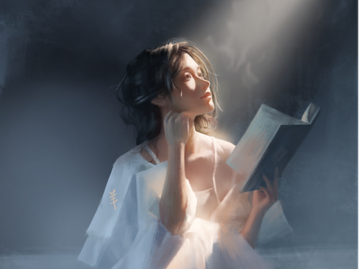 光感氛围人像厚涂