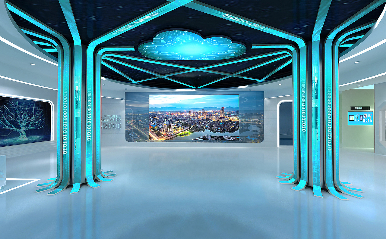 科技展厅/企业展厅/电信展厅/展厅设计/效果图设计（图ZMzc4MzY2MjUy） - 展陈设计 - 站酷设计师杨子龙原创素材 - 站酷ZCOOL