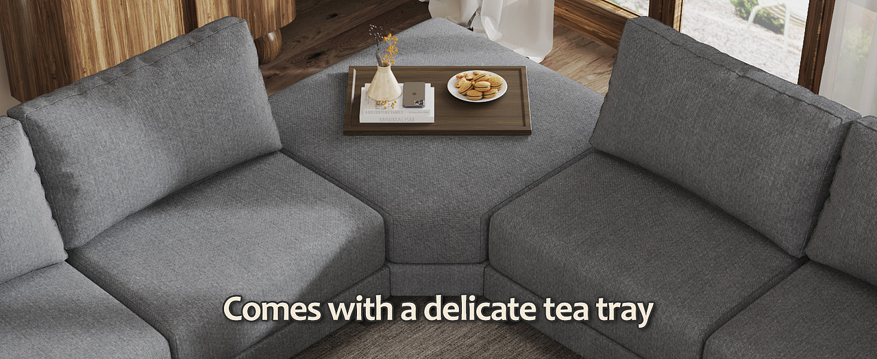 电商图片——L型拐角沙发