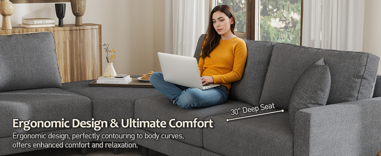 电商图片——L型拐角沙发