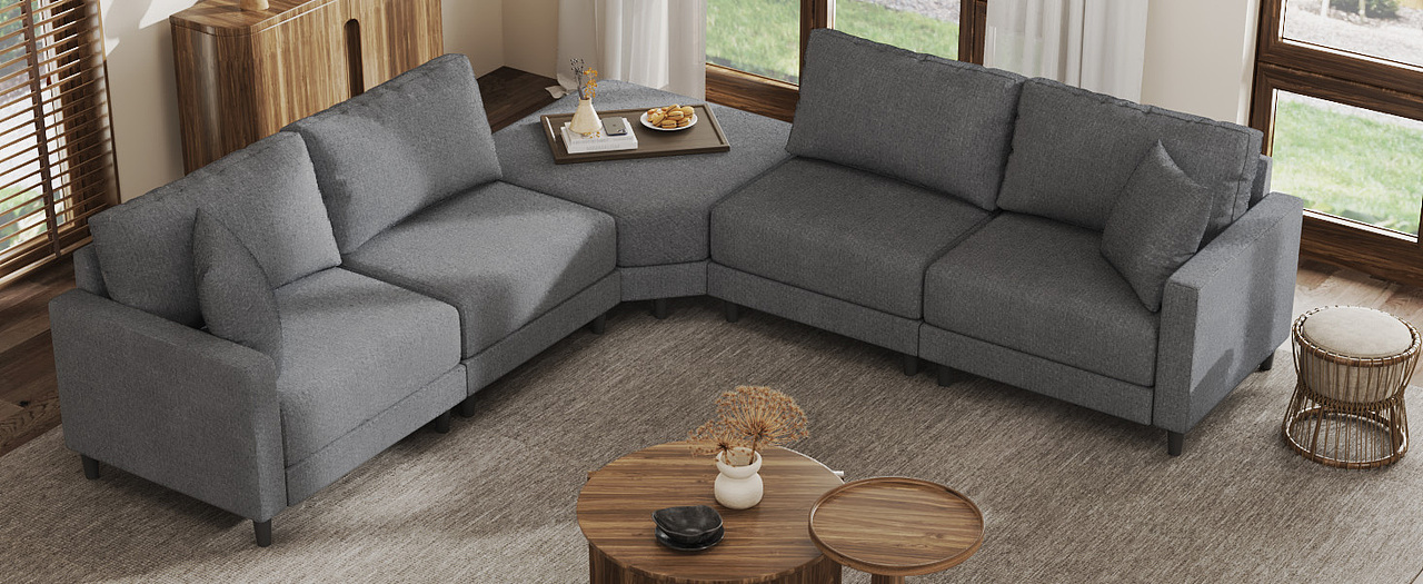 电商图片——L型拐角沙发