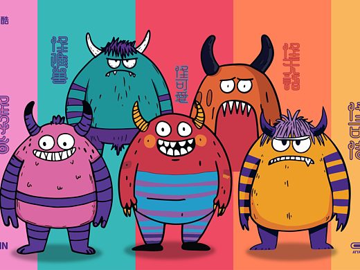 闪魔怪兽-手机壳创意设计