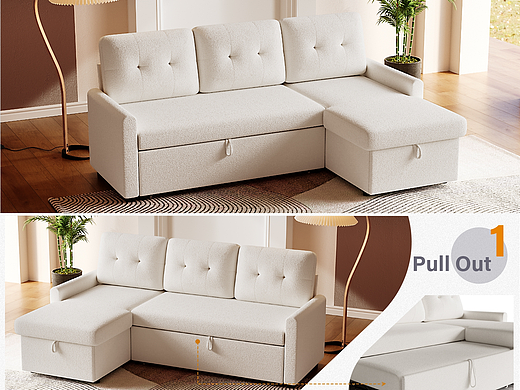 L型沙发-泰迪绒-主图&A+