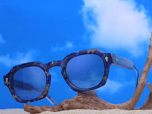 眼镜工厂代加工_JMM同质量花料胶架眼镜MF7707-新创森