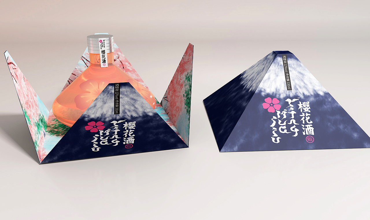 酒水产品|樱花酒产品包装设计（图ZMzc4NDAzMjMy） - 包装 - 站酷设计师思逸品牌创意设计原创素材 - 站酷ZCOOL